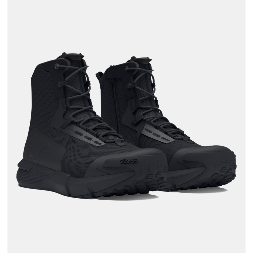 Under Armour® Men's 6 M Charged Valsetz™ Zip Boot in Black/Black/Jet Grey